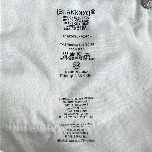 BLANK NYC NWOT Snake Print Mini Denim Jean Skirt, Size 29 - Picture 7 of 7